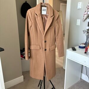 Vero Moda Camel Brown Wool Coat